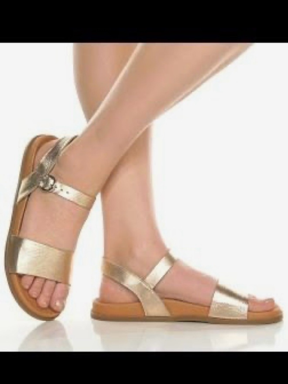 Eric Michael Joline LeatherSandals in Peach Metallic- Size 40 EU (US 10)